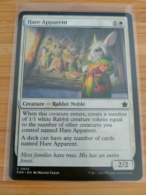 MTG Hare Apparent 0015 Foundations M/NM kostenloser Versand im Vereinigten Königreich