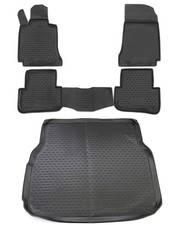 TPE Kofferraumwanne Fußmatten Set für Mercedes S204 C-Klasse Laderaumwanne
