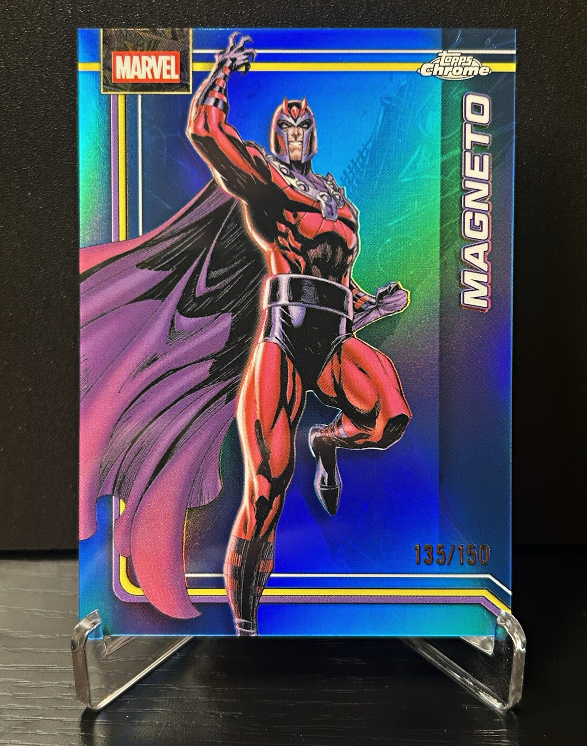 Topps 2026 Marvel Chrome Magneto /150 Blue Parallel #074