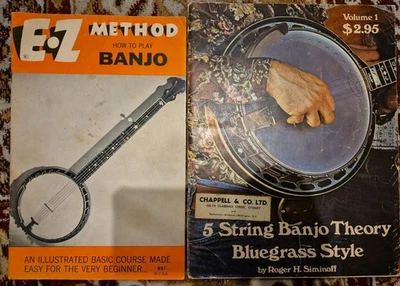 5 STRING BANJO THEORY BLUEGRASS STYLE EZ METHOD HOW TO PLAY BOOK MUSICAL GUIDE - Photo 1/4