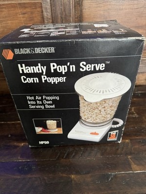 Black & Decker Handy Pop N Serve Hot Air Corn Popcorn Popper HP50 ~WOW~