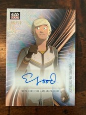 2025 Topps Star Wars Galaxy Jace Rucklin Autograph By Elijah Wood Mojo /50