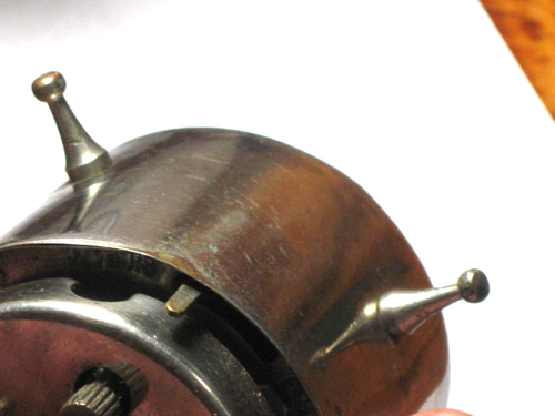Antique Alarm Clock, Peg Leg Not Working for Parts or Repair Pat. Pending 1904 - Picture 5 of 8
