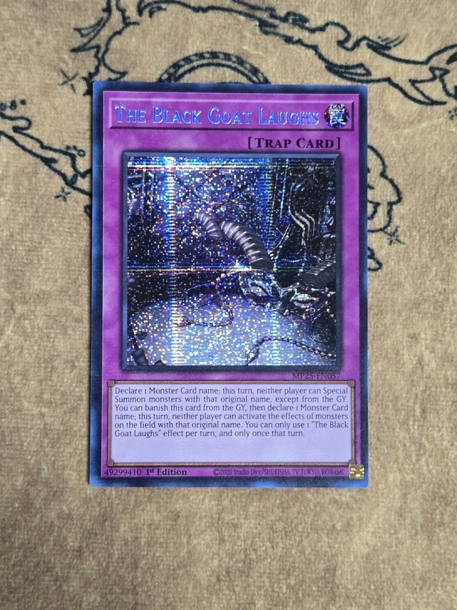 Yugioh The Black Goat Laughs MP25-EN057 1st Edition Prismatic