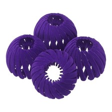 Bird Nest Magic Hair Clip, Hairs Maker Ponytail Holder (4 Pack, Purple)