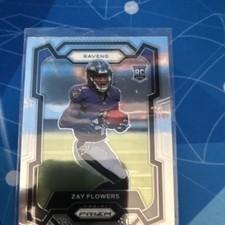 2023 Panini Prizm Zay Flowers Baltimore Ravens #307 Rookie Football Card. rookie card picture