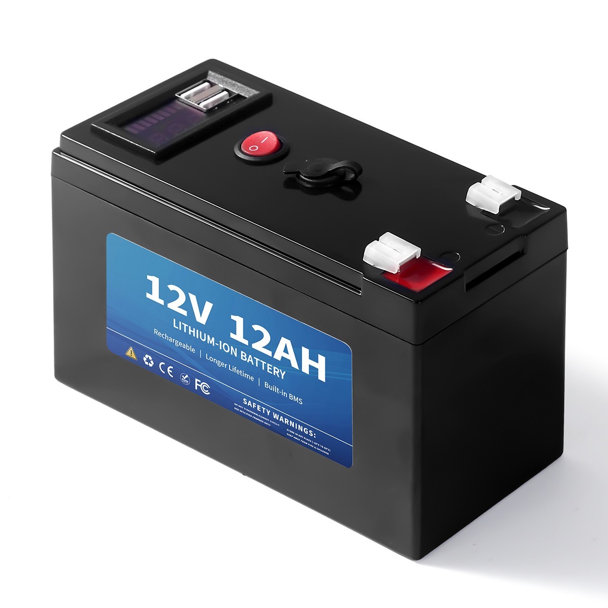 batteries for fish finders Upgrade 12V12Ah LI-ION Battery For RV Life Fish Finder Alarm System Lighting