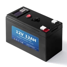Upgrade 12V12Ah Lithium Battery For Fish Finder Alarm System Lighting Small UPS