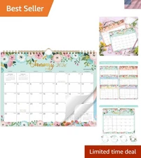 2026 Stylish Floral Wall Calendar - 11” x 8.5” with Durable Twin-Wire Binding