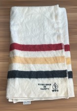 Vintage Faribo Faribault Pure Wool Blanket Safety Excellence 1993 Made in USA