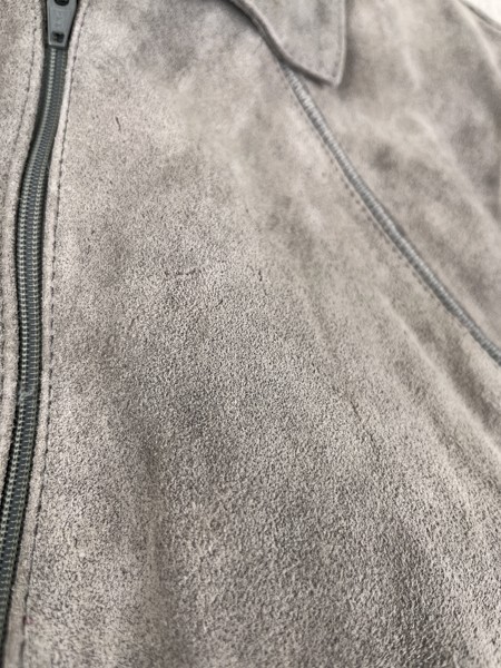 Vintage Alan Stuart Split Leather Jacket Knit Sle… - image 6