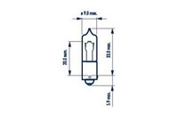 GlüHlampe Park-/Positionsleuchte Narva 68196 FüR MAN 24V H21W TGX 21W Bay9S 1