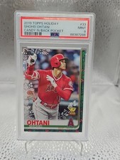 2019 Topps Holiday - Rare Variation Shohei Ohtani #HW33 Candyin Back.. PSA 9 SSP
