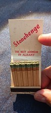 STONEHENGE ..RENTALS $ 45....ALBANY NY.....50S 60S....UNSTRUCK MATCHBOOK