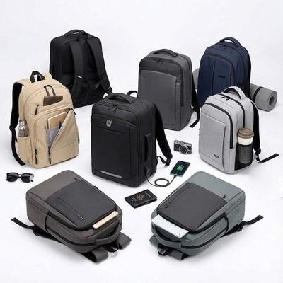 Herren Damen Jungen Laptop Rucksack Backpack Arbeit Reise Schule Büro Schultertasche