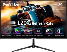 24inch Computer Monitor, FHD 1080p, 120Hz PC Monitor, 4ms Response Time, 3-Side