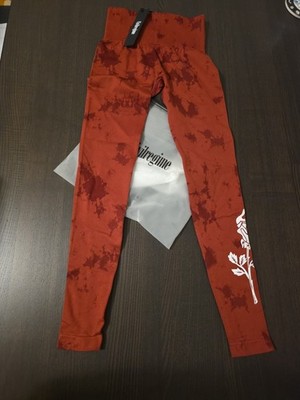 Civilregime Blush Red Reaper Wash Kelly Seamless Leggings Size XS Women's NWT