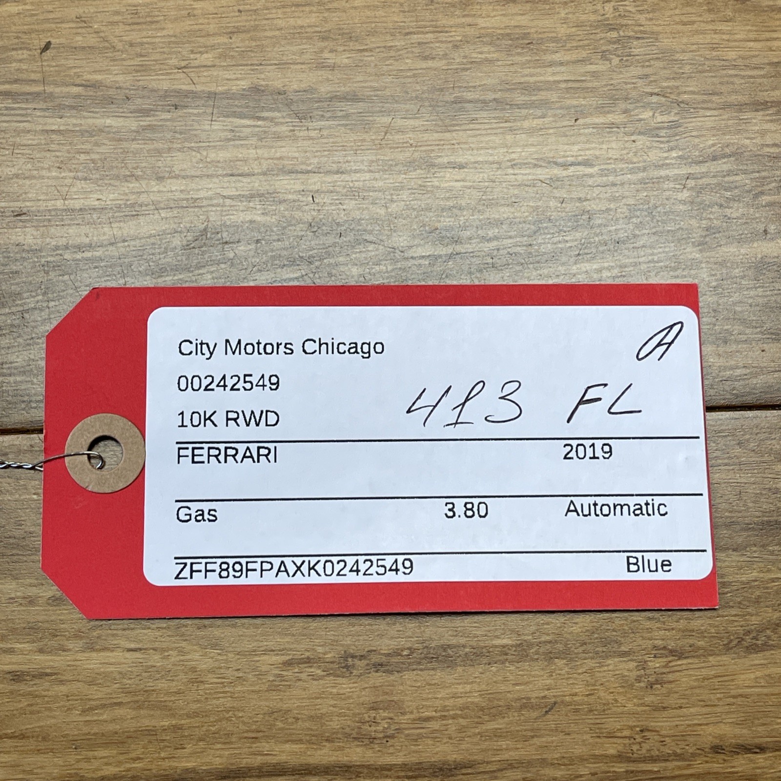 2018-2024 Ferrari Portofino F164 Front Left Seal Upper Windshield Gasket OEM
