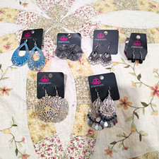 Paparazzi 6pc Women s Fashion Jewelry Mixed Lot Earrings Multicolor Metal