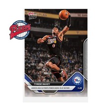 Tyrese Maxey 54 Points 76ers 2025-26 NBA Topps NOW Card 59 In Hand