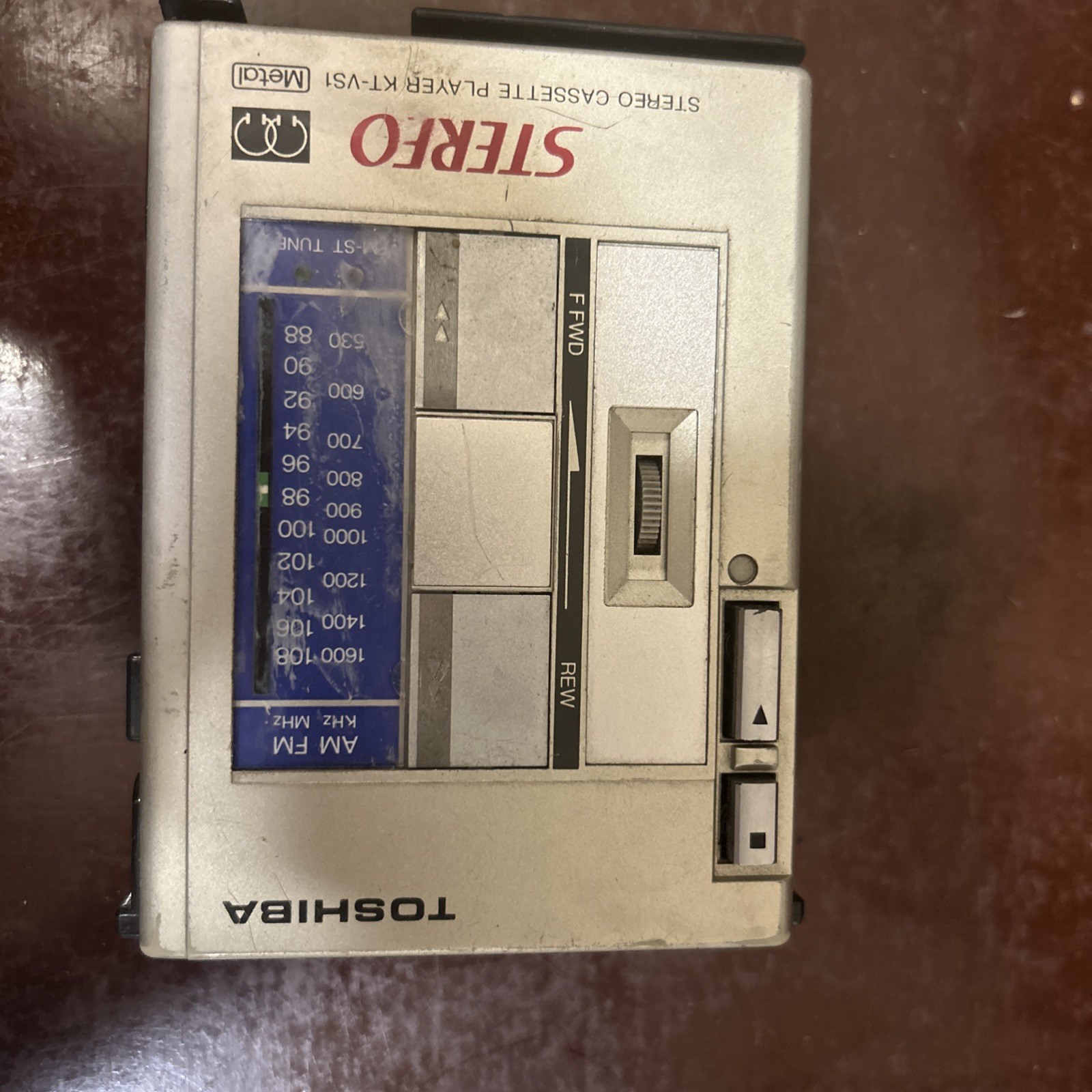 Toshiba KT-S3 Stereo Cassette Player Kt-v1 Junk No Tested