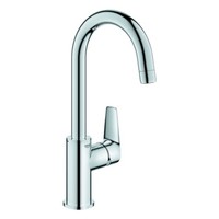 Grohe Bauedge Einhand-Waschtischbatterie, L-Size, Ausladung 140Mm, Push-Open