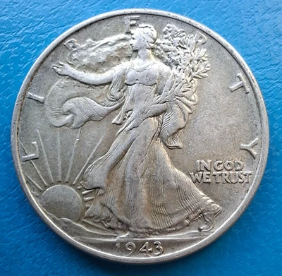 Etats-Unis United States USA , Walking Liberty 1/2 half dollar 1943 km 142 - Photo 1/2