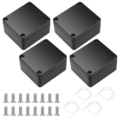 Project Box, 4 Pcs Electrical Junction Box, IP65 Waterproof Electrical Projec...