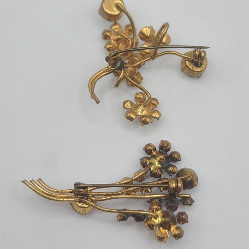 Vintage Rhinestone Brooch Lot Unsigned Austria SUPER SPARKLES - Picture 13 of 17