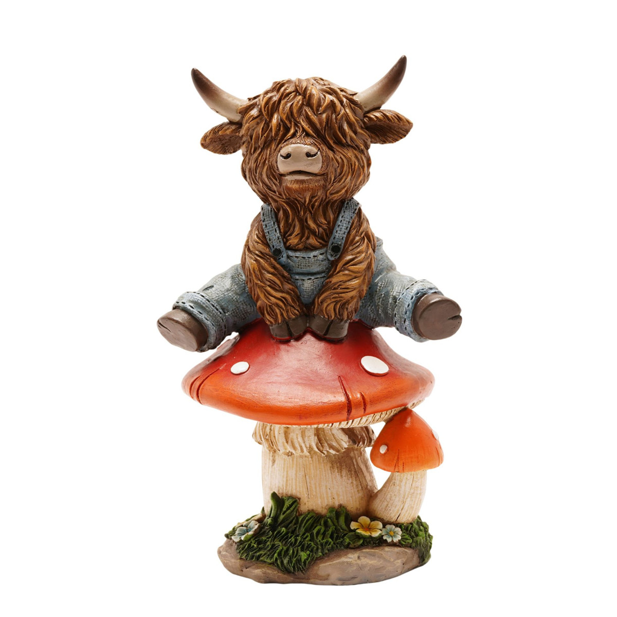 Country Living Highland Cow On A Mushroom - Image 2