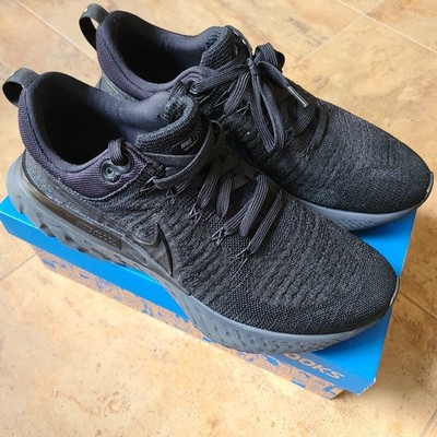 Nike React Infinity Run Flyknit 2 Triple Black Low Top Lace-Up CT2357-003