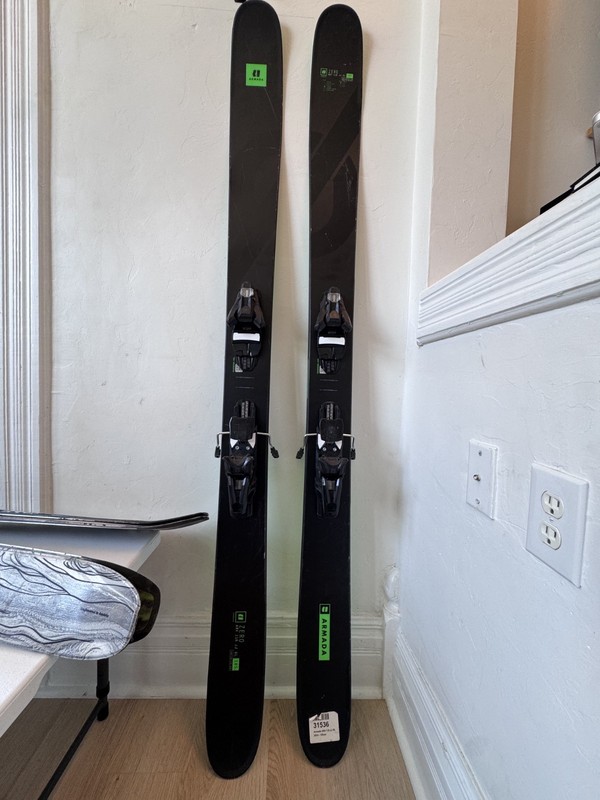 2024 Armada ARV 116 JJ UL 185cm Skis + Warden 13 GW Bindings Powder Freeride
