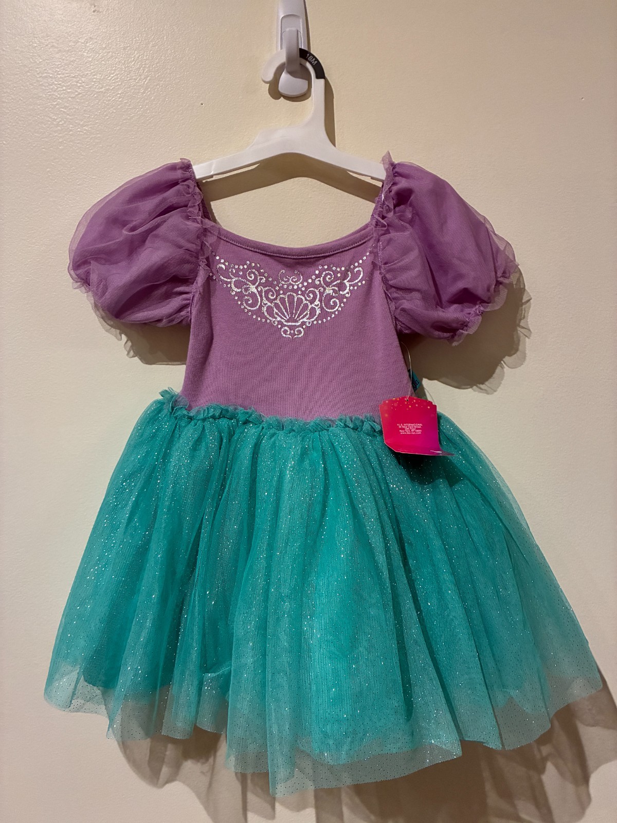 NWT Disney Princess Ariel Little Mermaid Tutu Dress Toddler Girl 3T