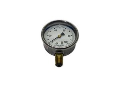 USED Ashcroft 3  0-100 PSI 1/4  NPT Bottom Mount Pressure Gauge 1008