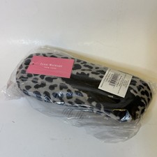 Isaac Mizrahi New York Slippers - Size Large - Black/Grey