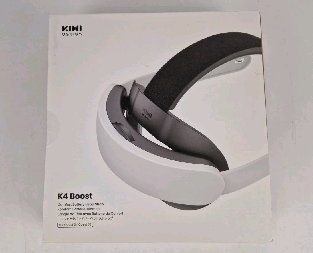 KIWI DESIGN K4 부스트 컴포트 배터리 헤드 스트랩 (메타 퀘스트 3 호환)