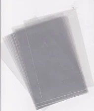 Sleeves (10)for protecting Small Prez Packs 1971-1980 + POSTCARDS 