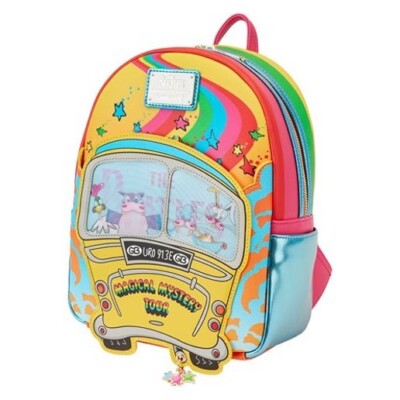 【Lounge Fly】The Beatles Tour Bus Lenticular Mini Backpack Loungefly The Beatles Magical Mystery Tour Bus Lenticular