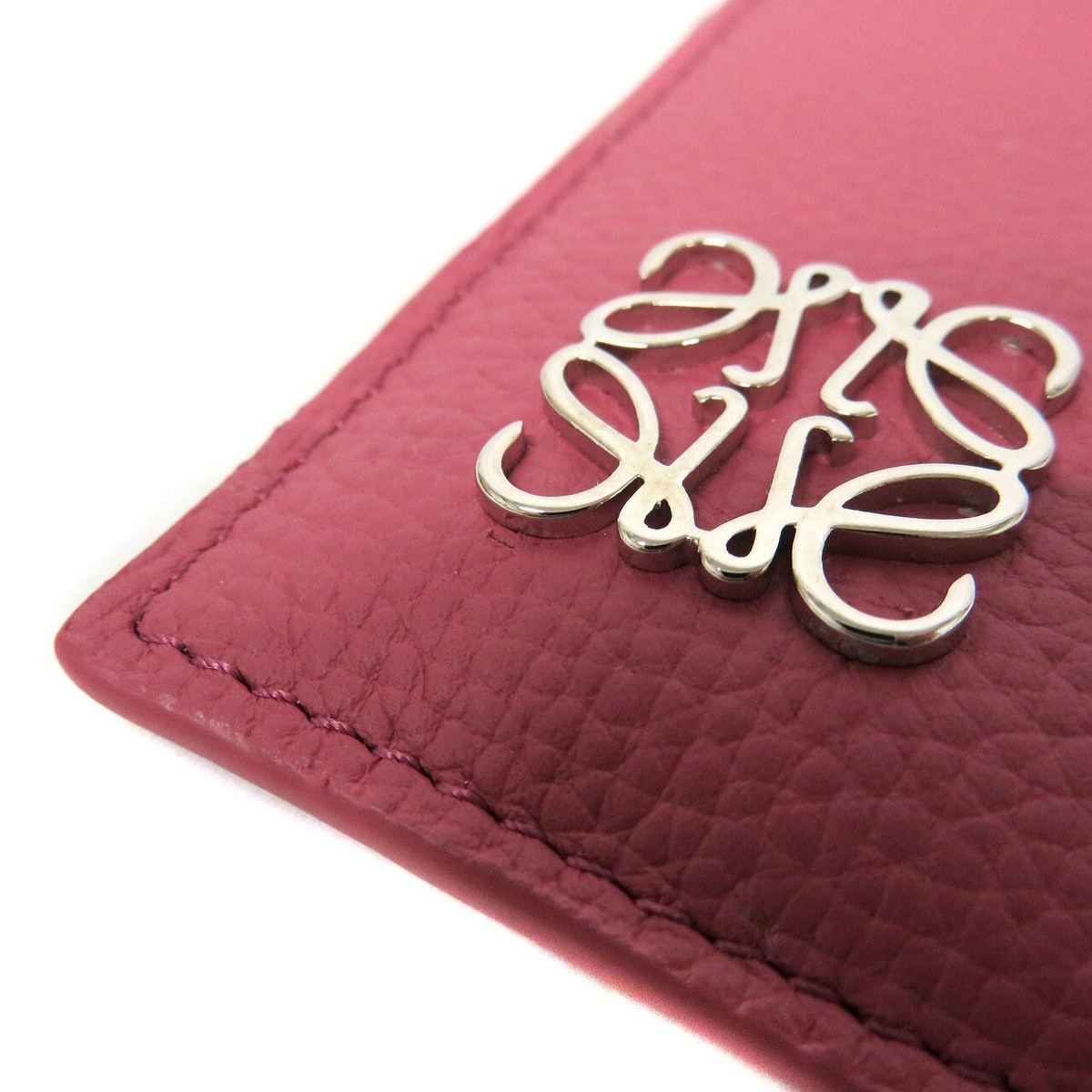 小物 LOEWE Anagram Square Coin Cardholder Anagram square coin cardholder in pebble grained calfskin
