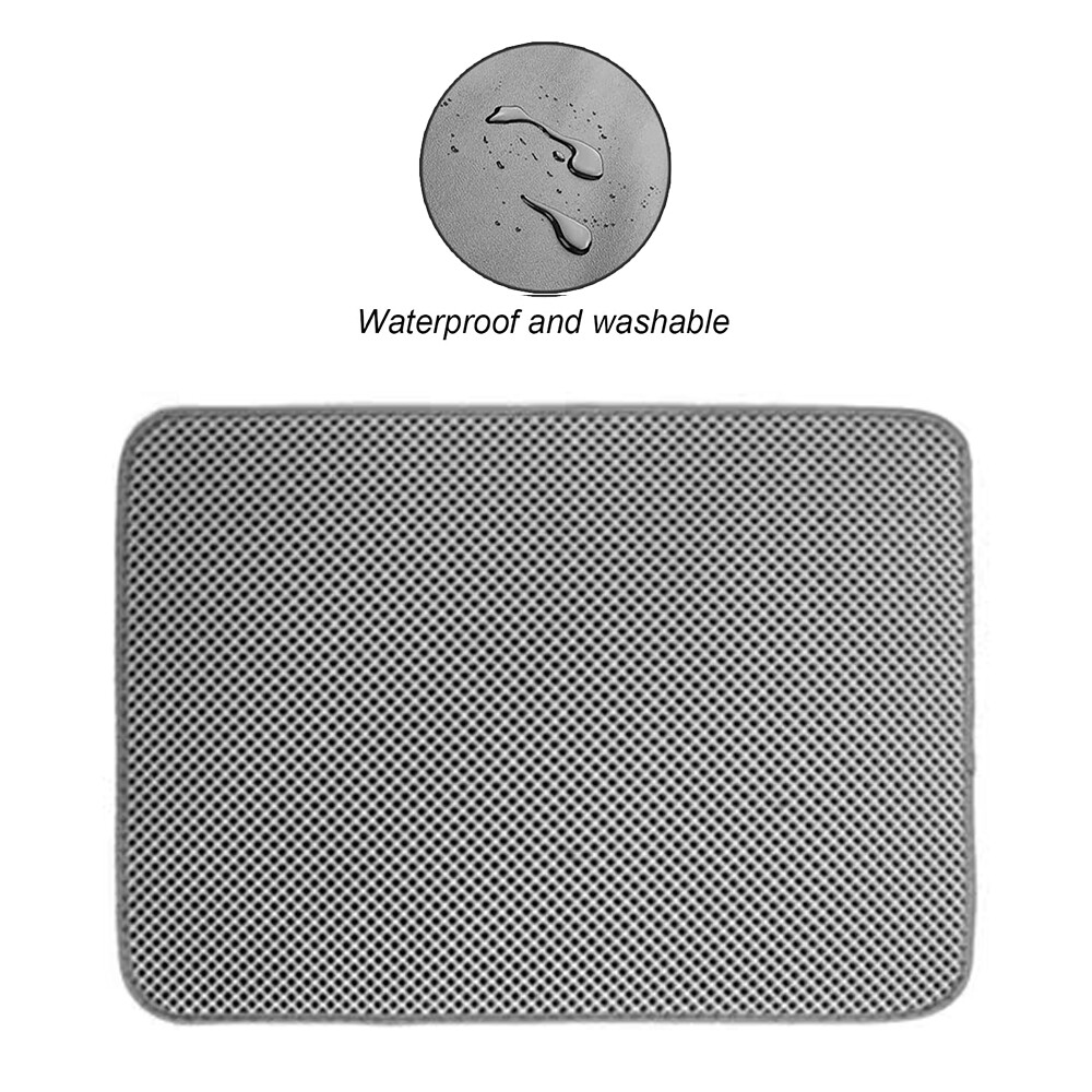 Large Size Cat Litter Mat Litter Tray Mat Double Layer Large