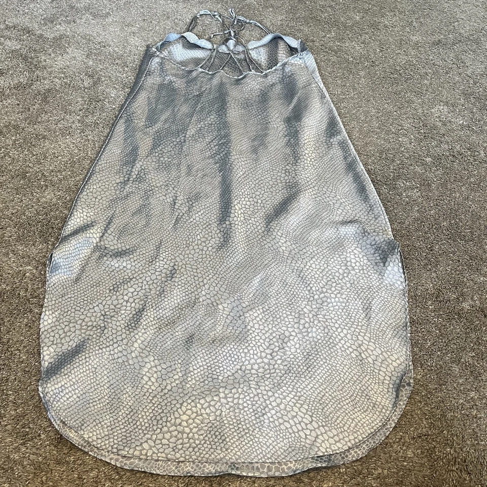 Camisola La Intimates vintage prata estampa animal fenda tamanho grande anos 90 Y2K - Imagem 3 de 4