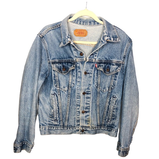 Z17 Vintage Levi's Jean Denim Trucker Jacket Made in USA 70506-0216 Size 40 for sale online | eBay