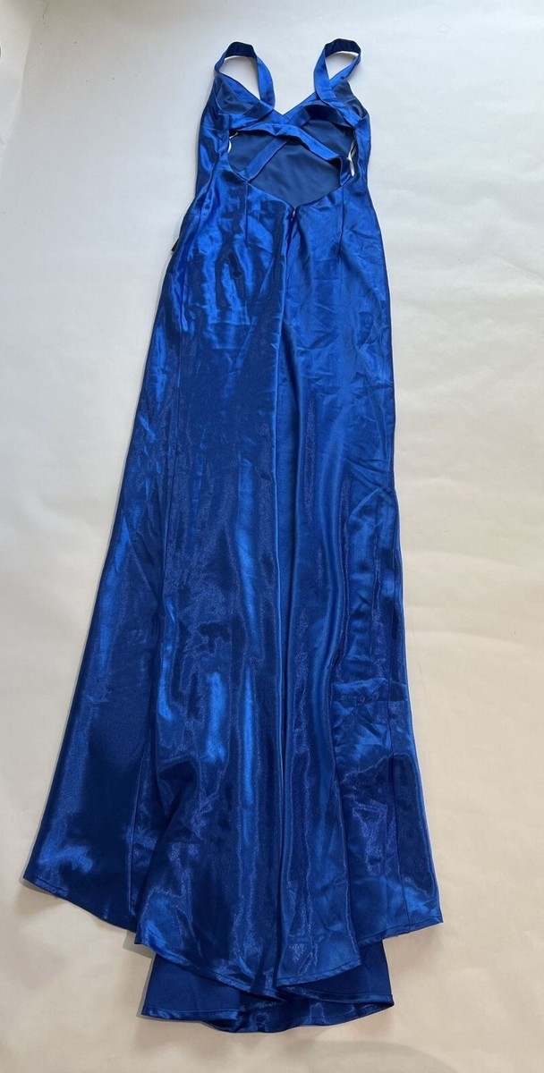 perfectly classy royal blue satin strappy maxi dress Lulus Perfectly Classy Satin Strappy Maxi Dress in Royal Blue