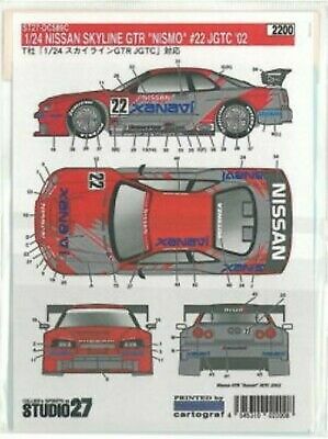 STUDIO 27 Decal 1/24 Nissan Skyline GT-R Xanavi NISMO # 22 for