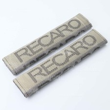 1 Pair Recaro Universal Gradation Hyper Fabric Car Seat Belt Cover Shoulder Pads