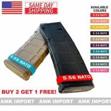 Buy 2 Get 1 Free!! 5.56 NATO Upper Receiver / Magazine ID Marking Bands 556 Ammo