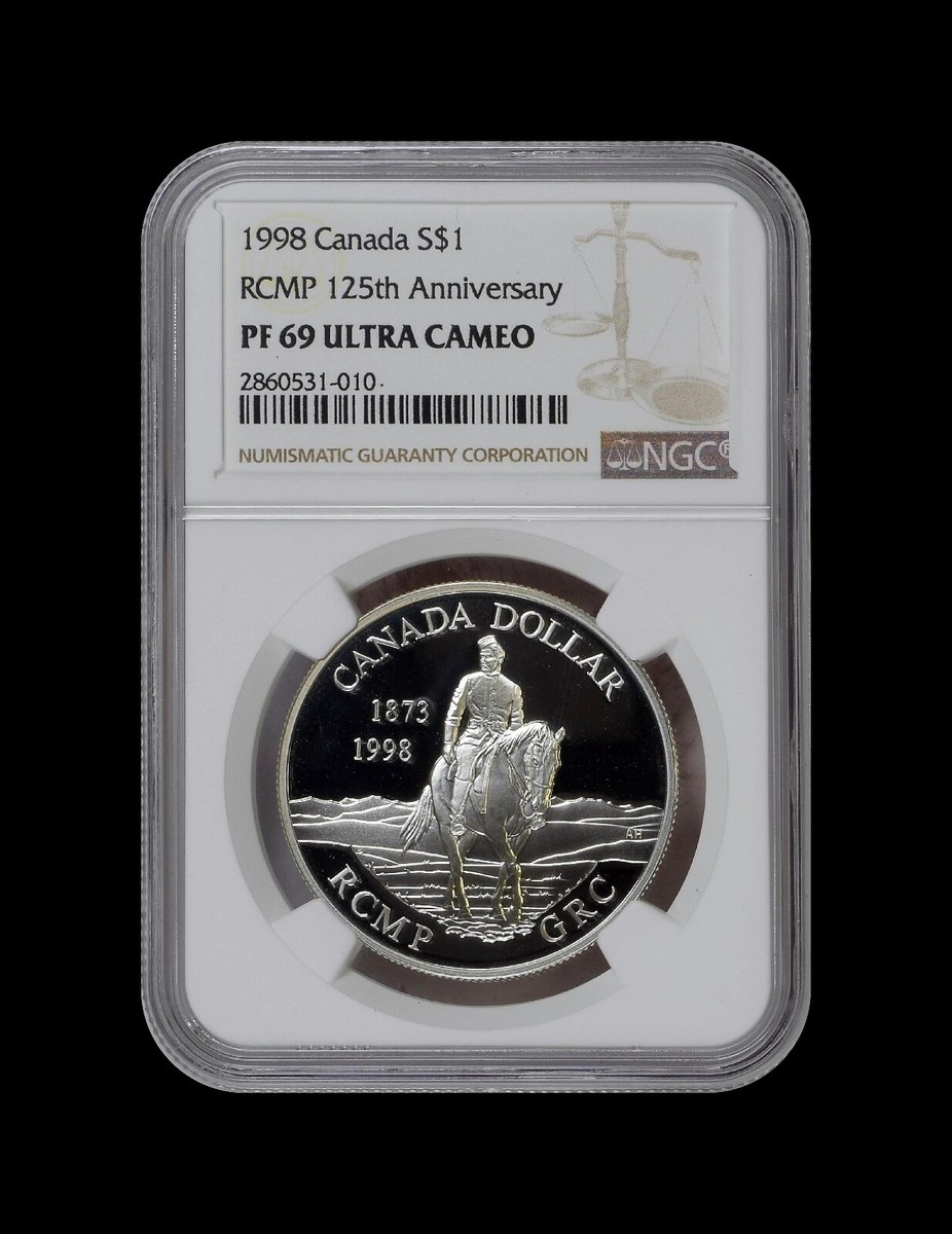 美術品・アンティーク・コレクション 1998 カナダ銀ドル プルーフ RCMP