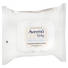Aveeno Baby Hand  Face Wipes 25 Each By Aveeno