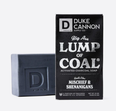 Duke Cannon Big A** Lump Of Coal Activated Charcoal Soap 10oz