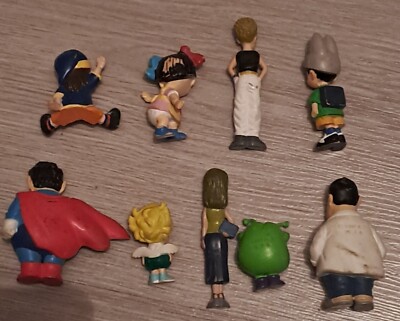 Lot Figurines Vintage Aralé Dr Slump – Professeur, Docteur, STA, époque Akira Toriyama, Occasion